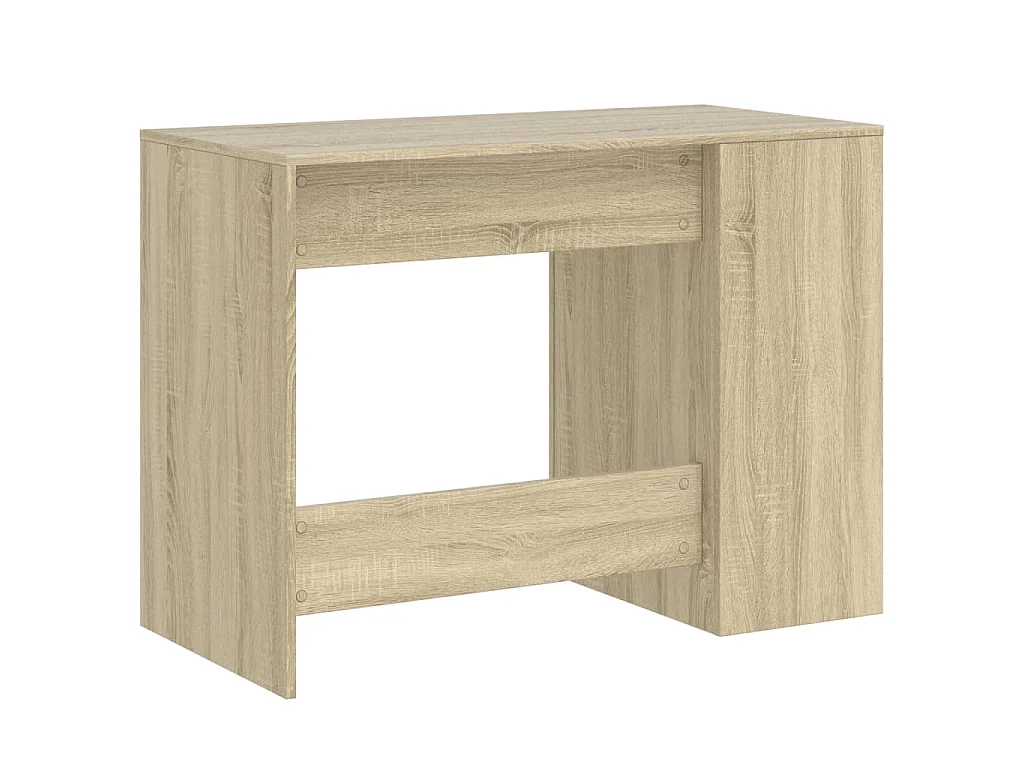 Bureau chêne sonoma 102x50x75 cm bois d'ingénierie