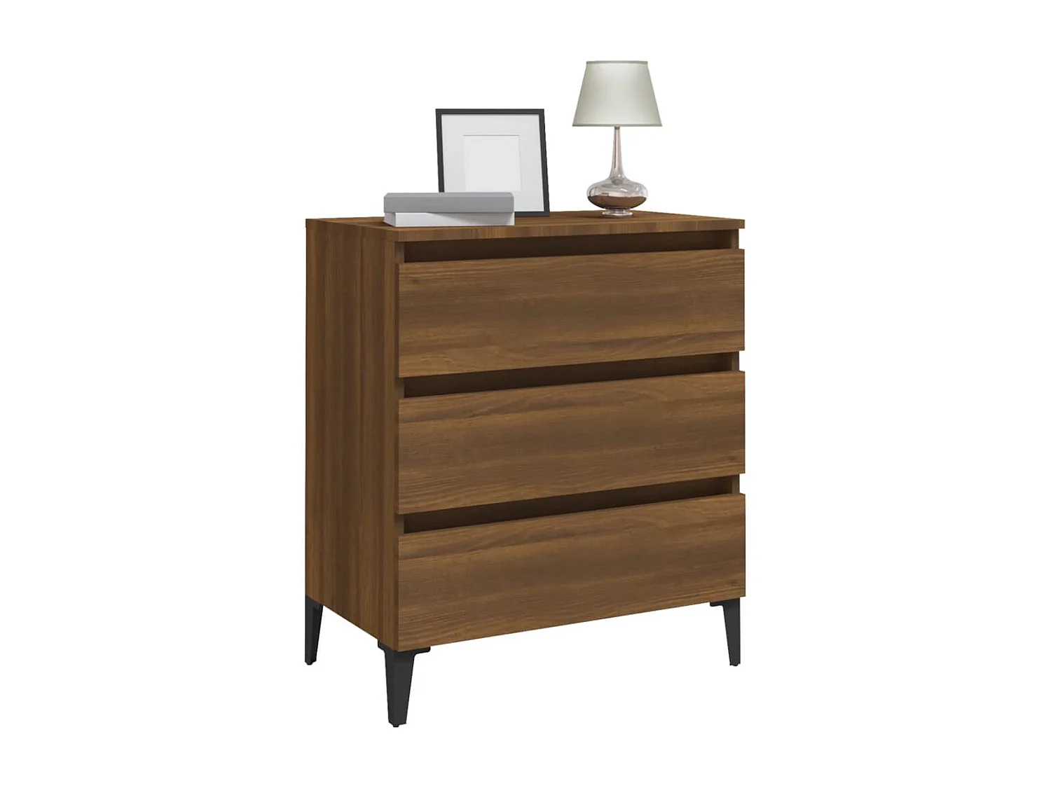 Buffet Chêne marron 60x35x69 cm Bois d'ingénierie