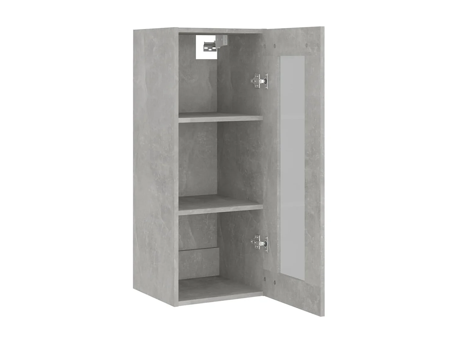 Armoire murale suspendue Gris béton 34,5x34x90 cm