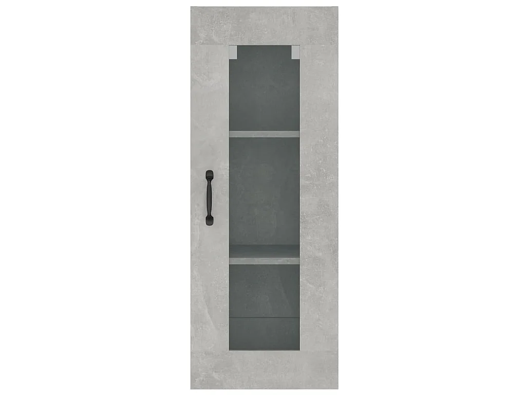 Armoire murale suspendue Gris béton 34,5x34x90 cm