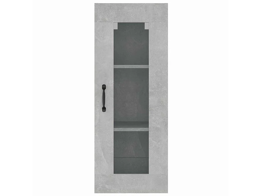 Armoire murale suspendue Gris béton 34,5x34x90 cm
