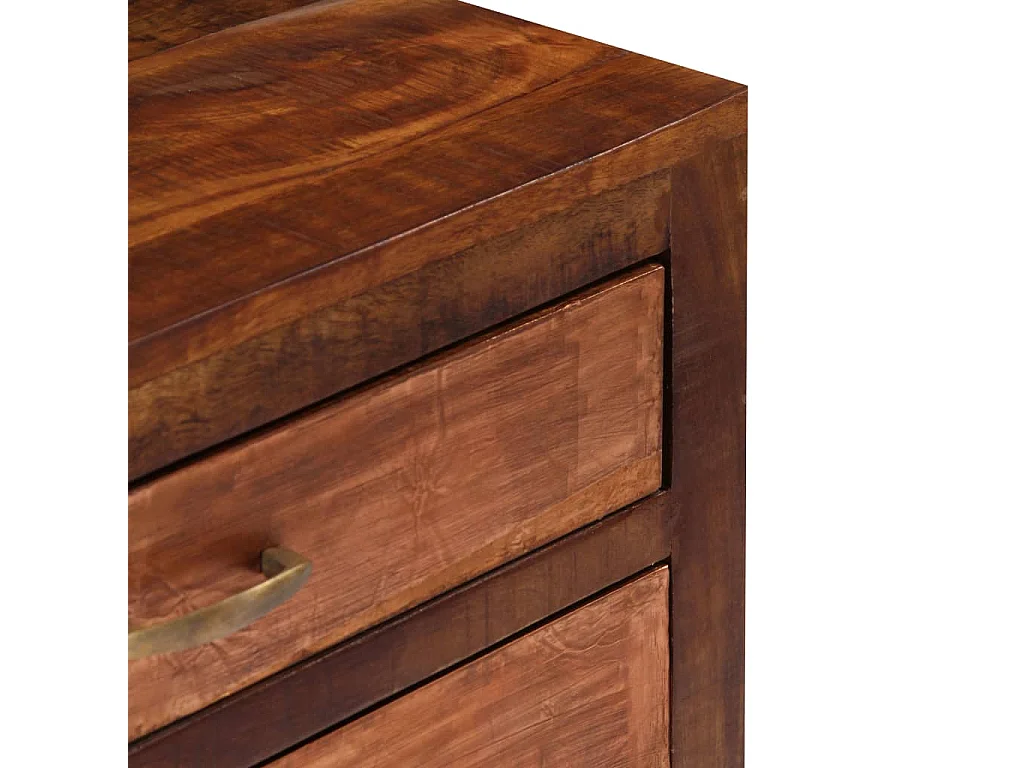 Buffet 118x30x75 cm Bois de manguier massif