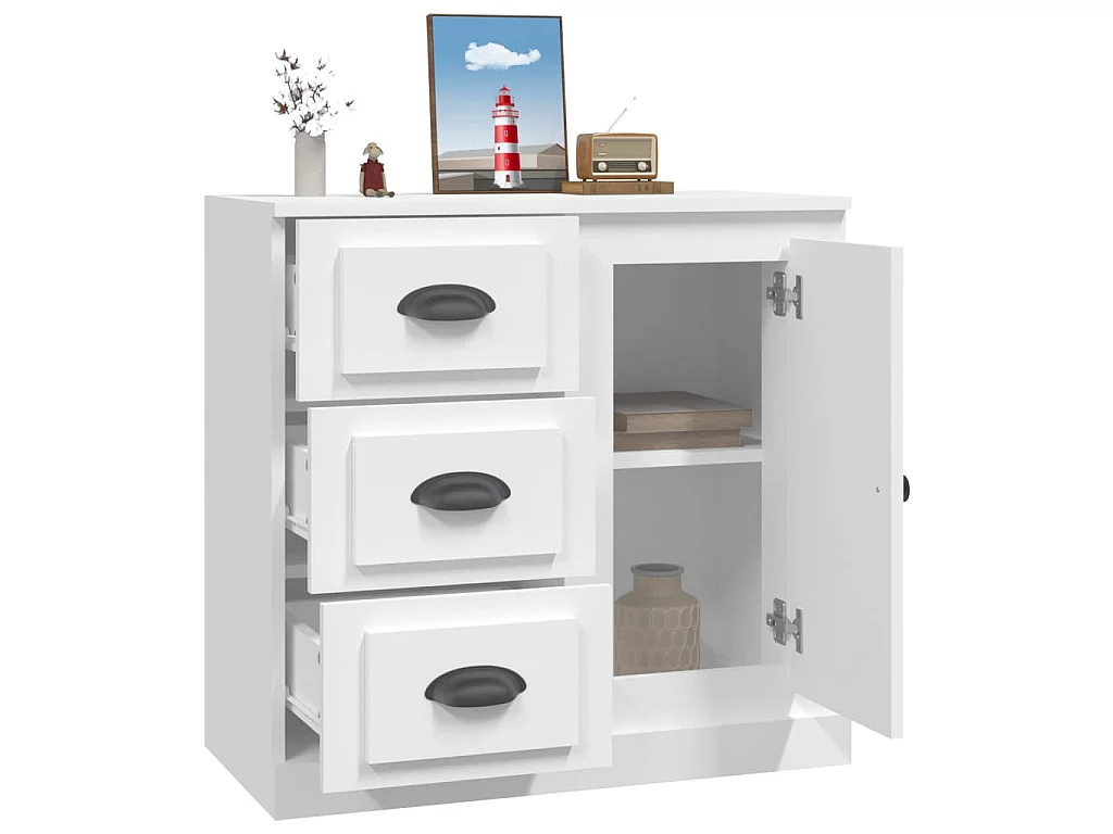Aparador 70x35,5x67,5 cm derivados de madeira branco