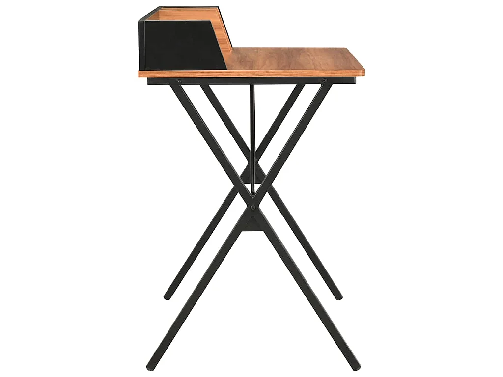 Bureau Noir et marron 80x50x84 cm