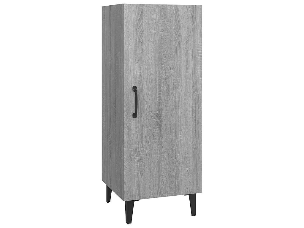 Dressoir 34,5x34x90 cm bewerkt hout grijs sonoma eikenkleurig