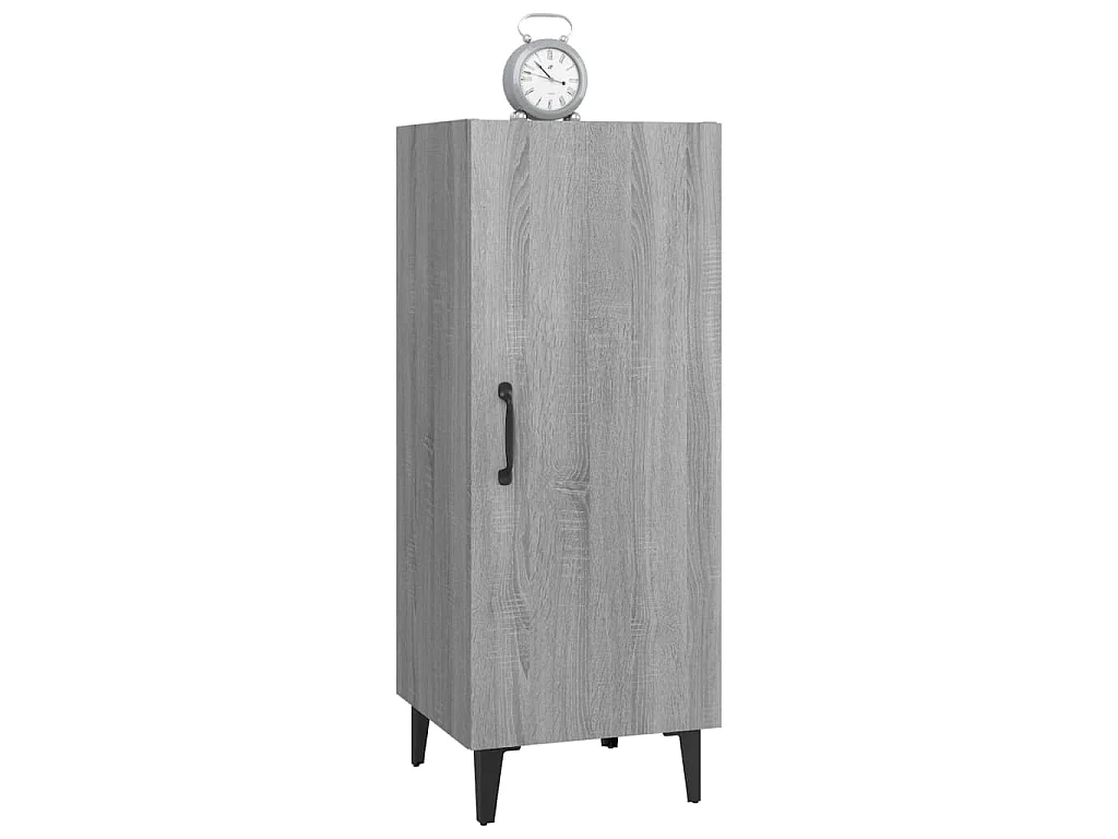 Dressoir 34,5x34x90 cm bewerkt hout grijs sonoma eikenkleurig