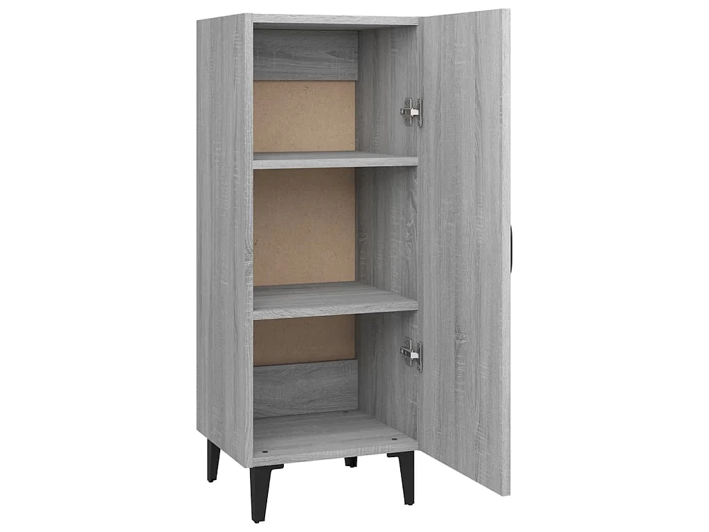 Dressoir 34,5x34x90 cm bewerkt hout grijs sonoma eikenkleurig