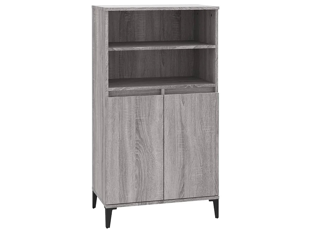 Buffet haut Sonoma gris 60x36x110 cm Bois d'ingénierie