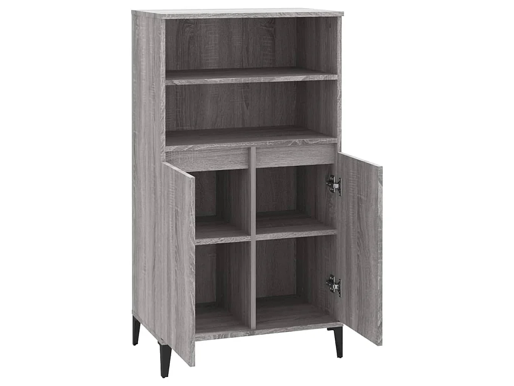 Buffet haut Sonoma gris 60x36x110 cm Bois d'ingénierie