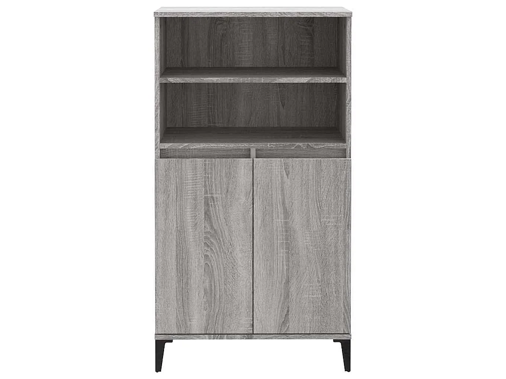 Buffet haut Sonoma gris 60x36x110 cm Bois d'ingénierie