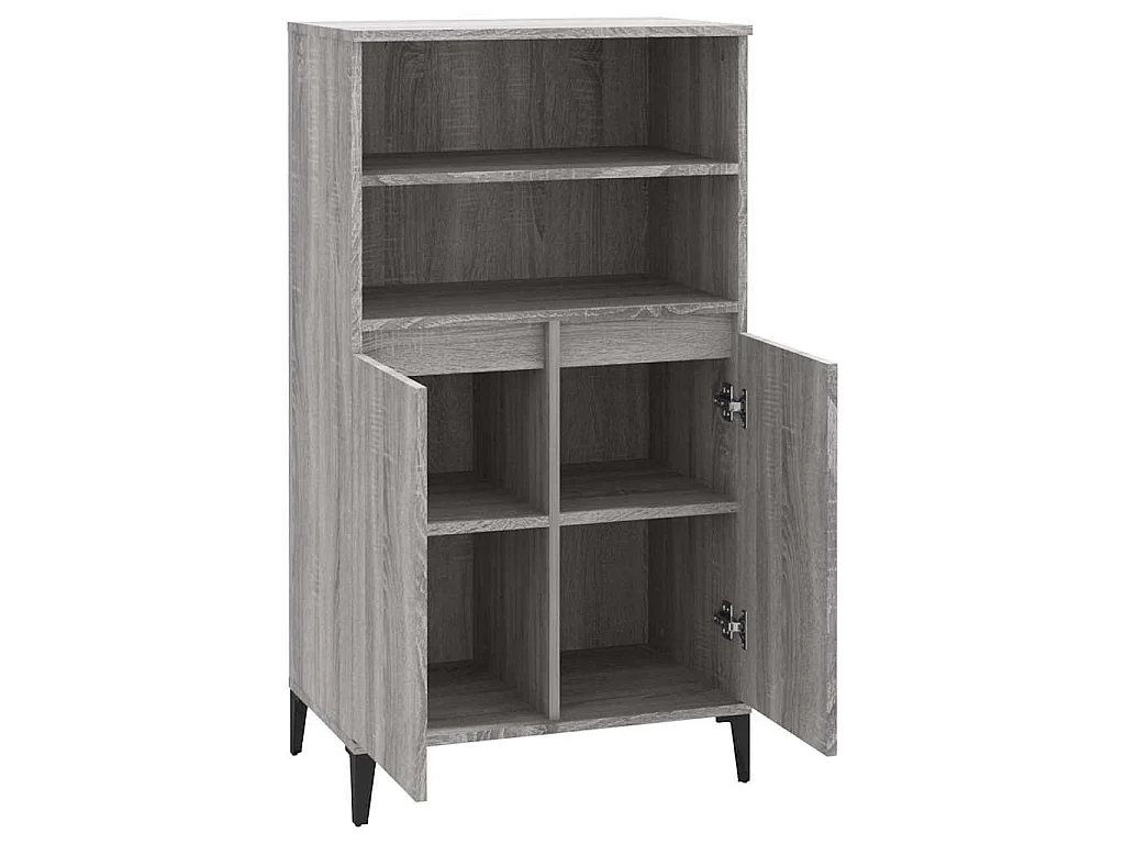 Buffet haut Sonoma gris 60x36x110 cm Bois d'ingénierie