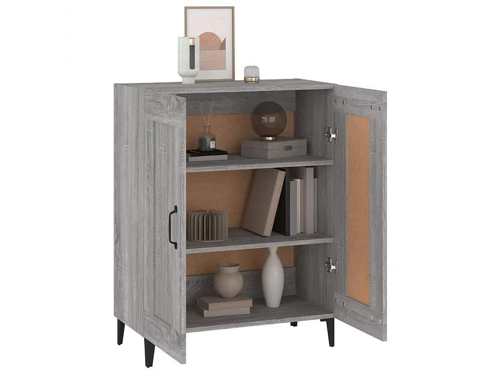 Buffet sonoma gris 69,5x34x90 cm bois d'ingénierie