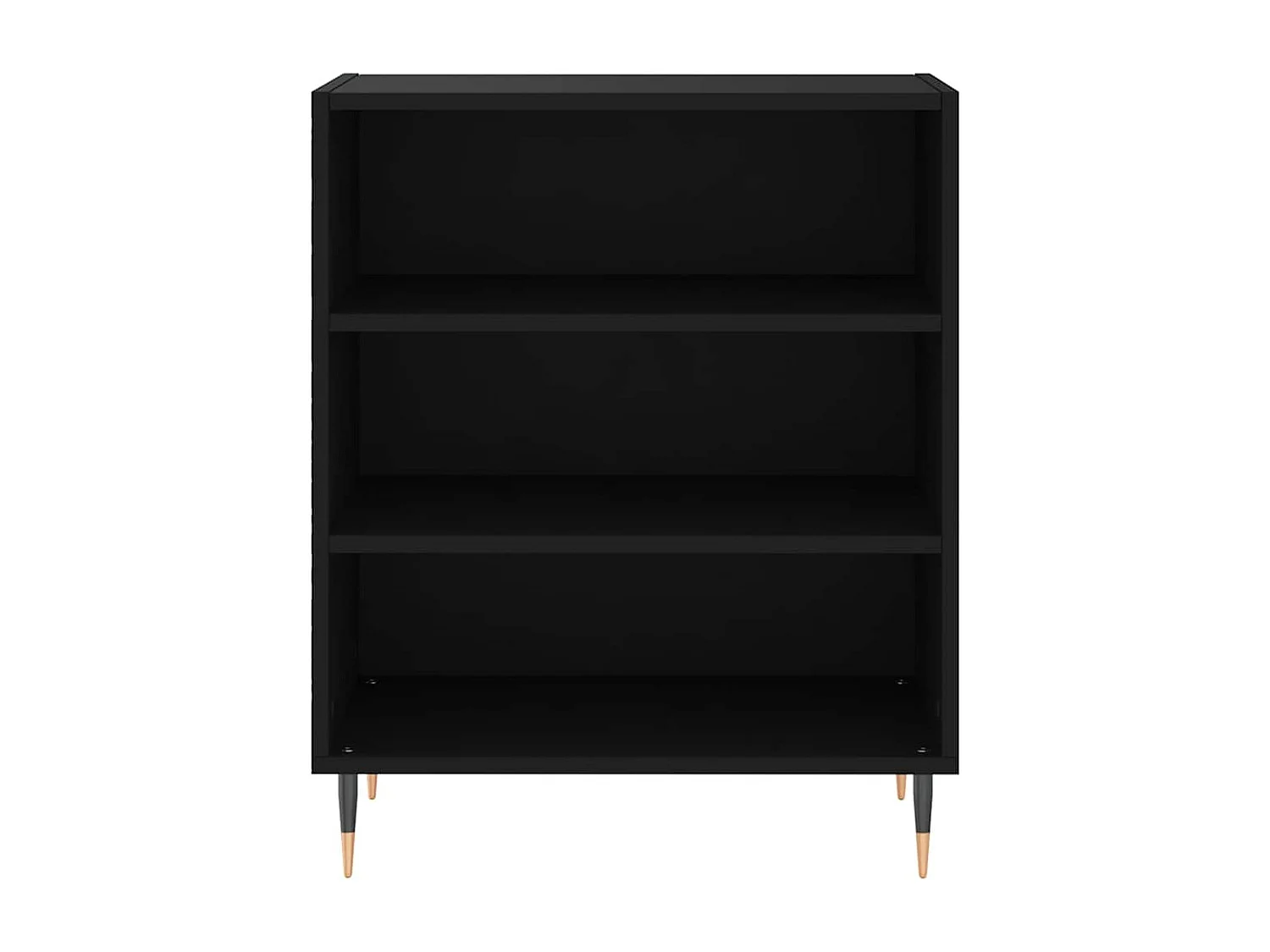 Buffet noir 57x35x70 cm bois d’ingénierie