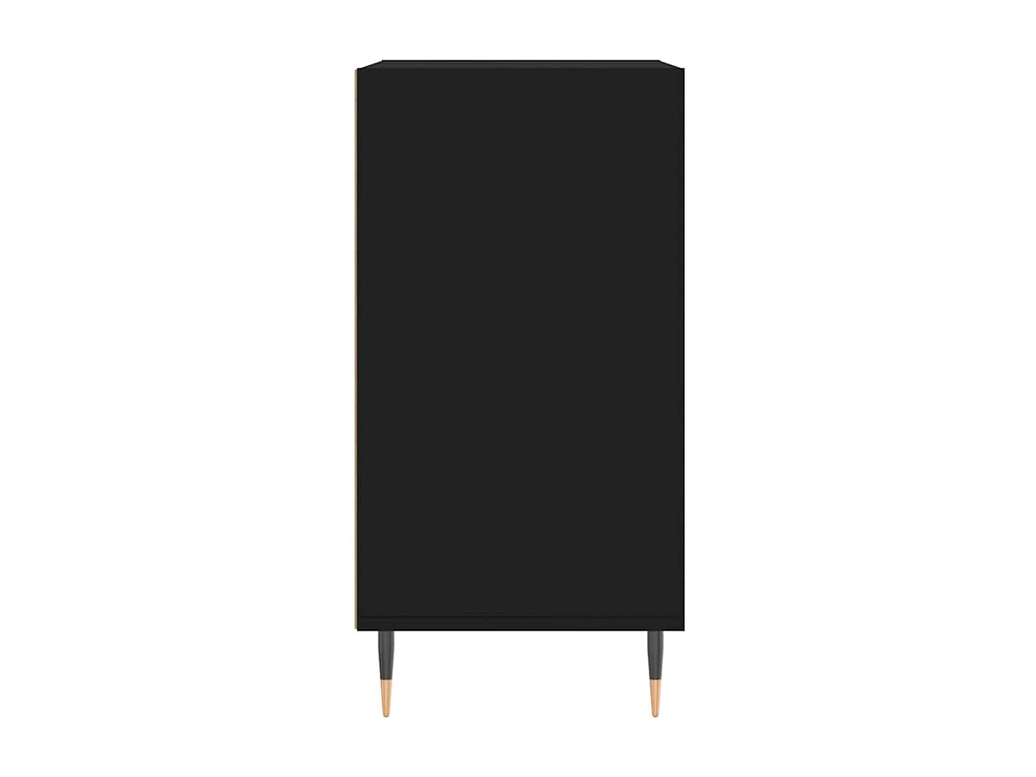 Buffet noir 57x35x70 cm bois d’ingénierie
