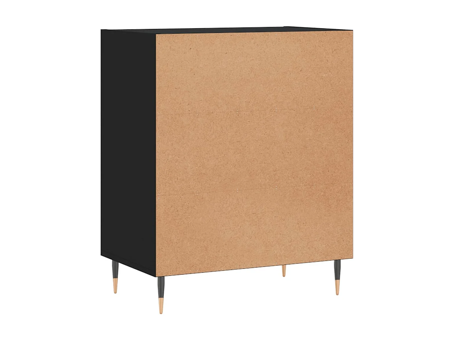 Buffet noir 57x35x70 cm bois d’ingénierie