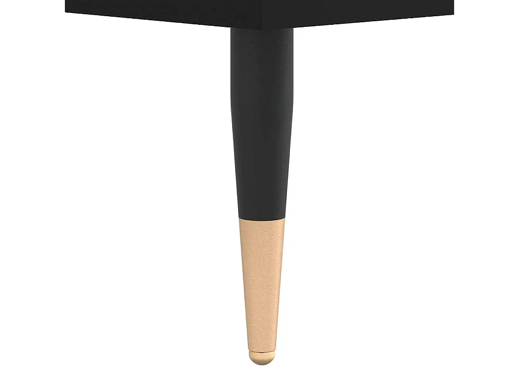 Buffet noir 57x35x70 cm bois d’ingénierie