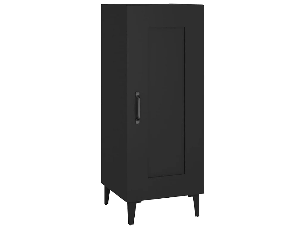 Dressoir 34,5x34x90 cm bewerkt hout zwart