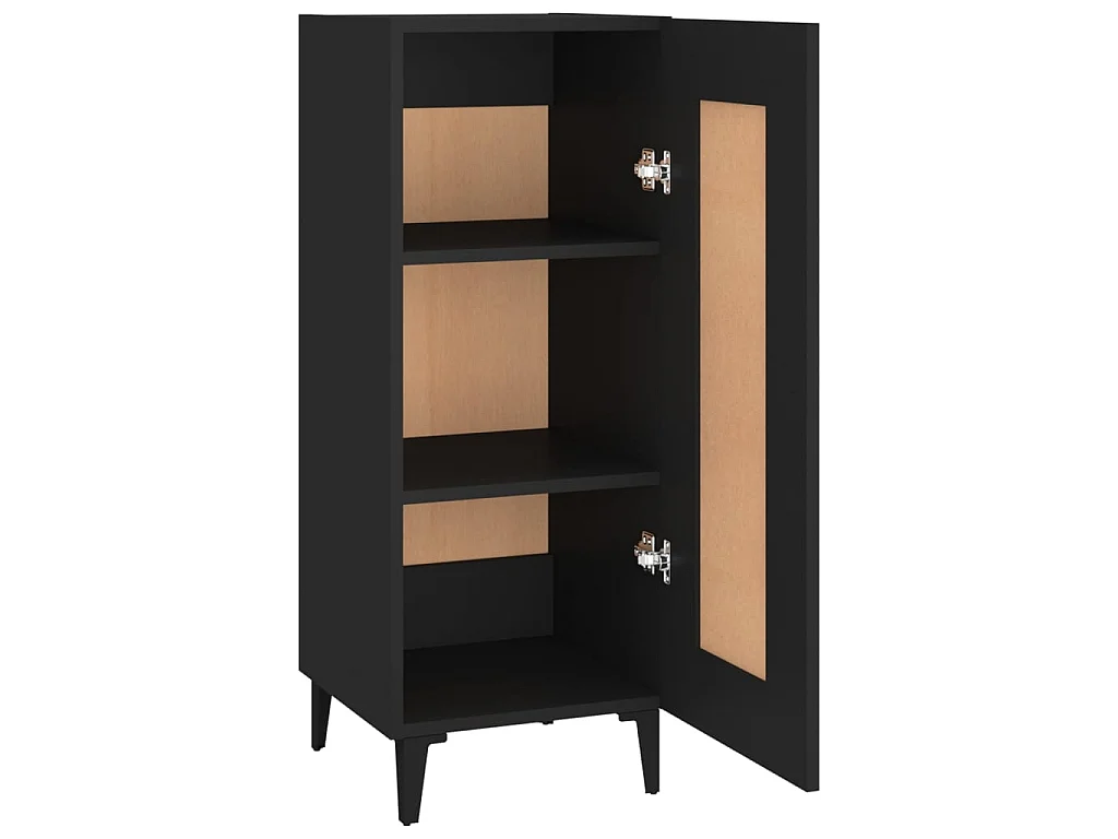 Dressoir 34,5x34x90 cm bewerkt hout zwart