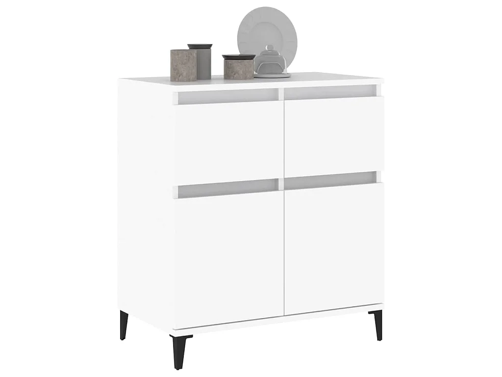 Buffet Blanc 60x35x70 cm Bois d'ingénierie