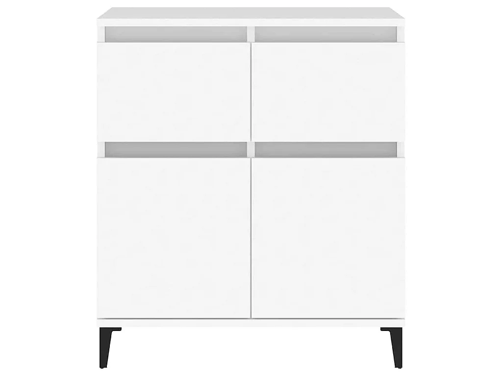 Dressoir 60x35x70 cm bewerkt hout wit
