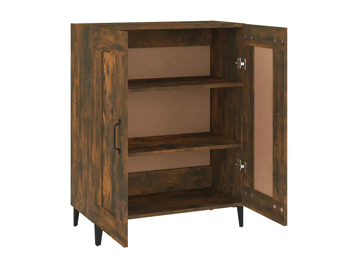 Dressoir 69,5x34x90 cm bewerkt hout gerookt eikenkleurig