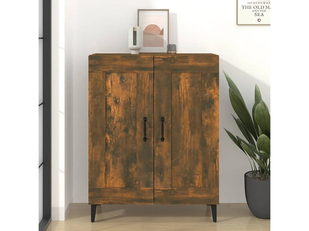 Sideboard Räuchereiche 69,5x34x90 cm Holzwerkstoff