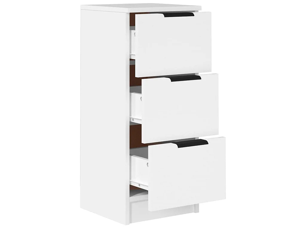 Buffet Blanc 30x30x70 cm Bois d'ingénierie