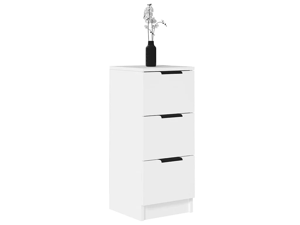 Buffet Blanc 30x30x70 cm Bois d'ingénierie