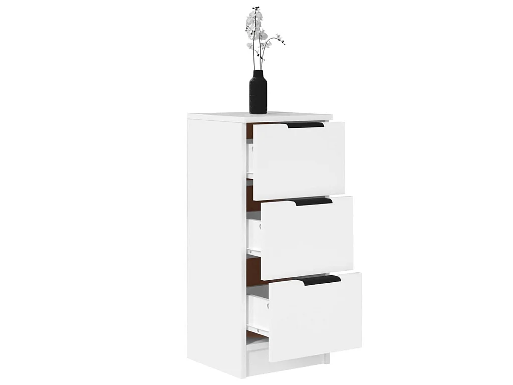 Buffet Blanc 30x30x70 cm Bois d'ingénierie