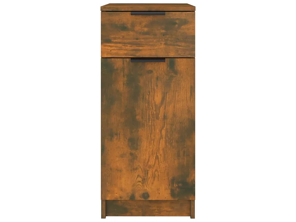 Bureaukast 33,5x50x75 cm bewerkt hout gerookt eikenkleurig