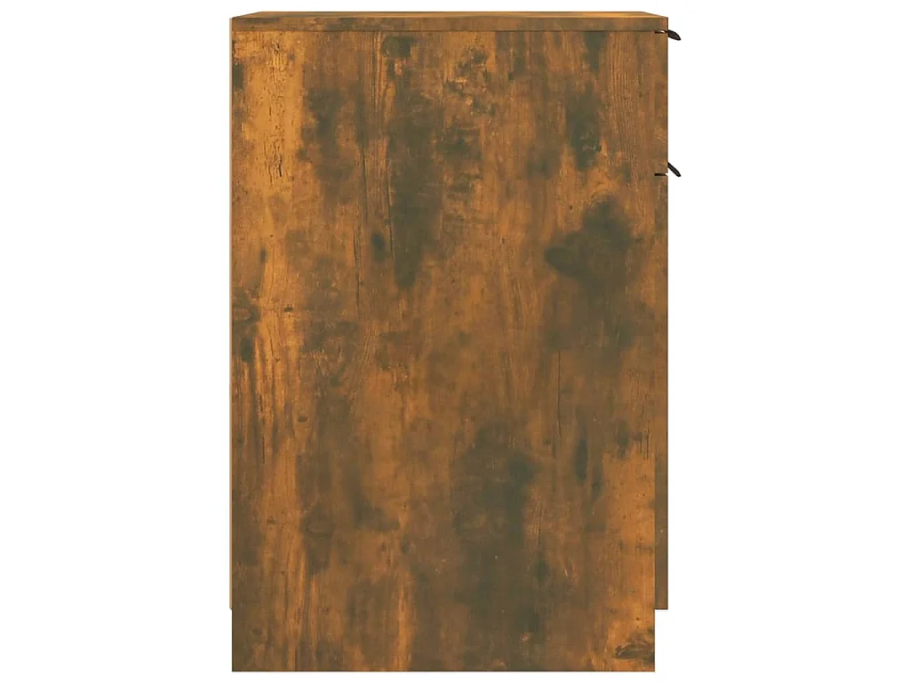 Bureaukast 33,5x50x75 cm bewerkt hout gerookt eikenkleurig