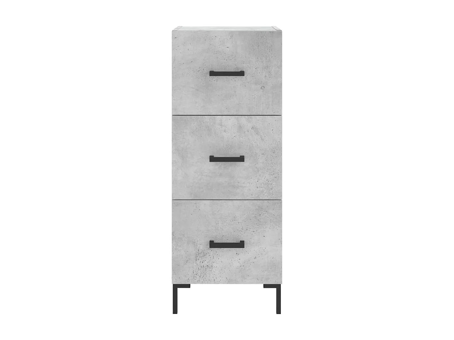 Dressoir 34,5x34x90 cm bewerkt hout betongrijs