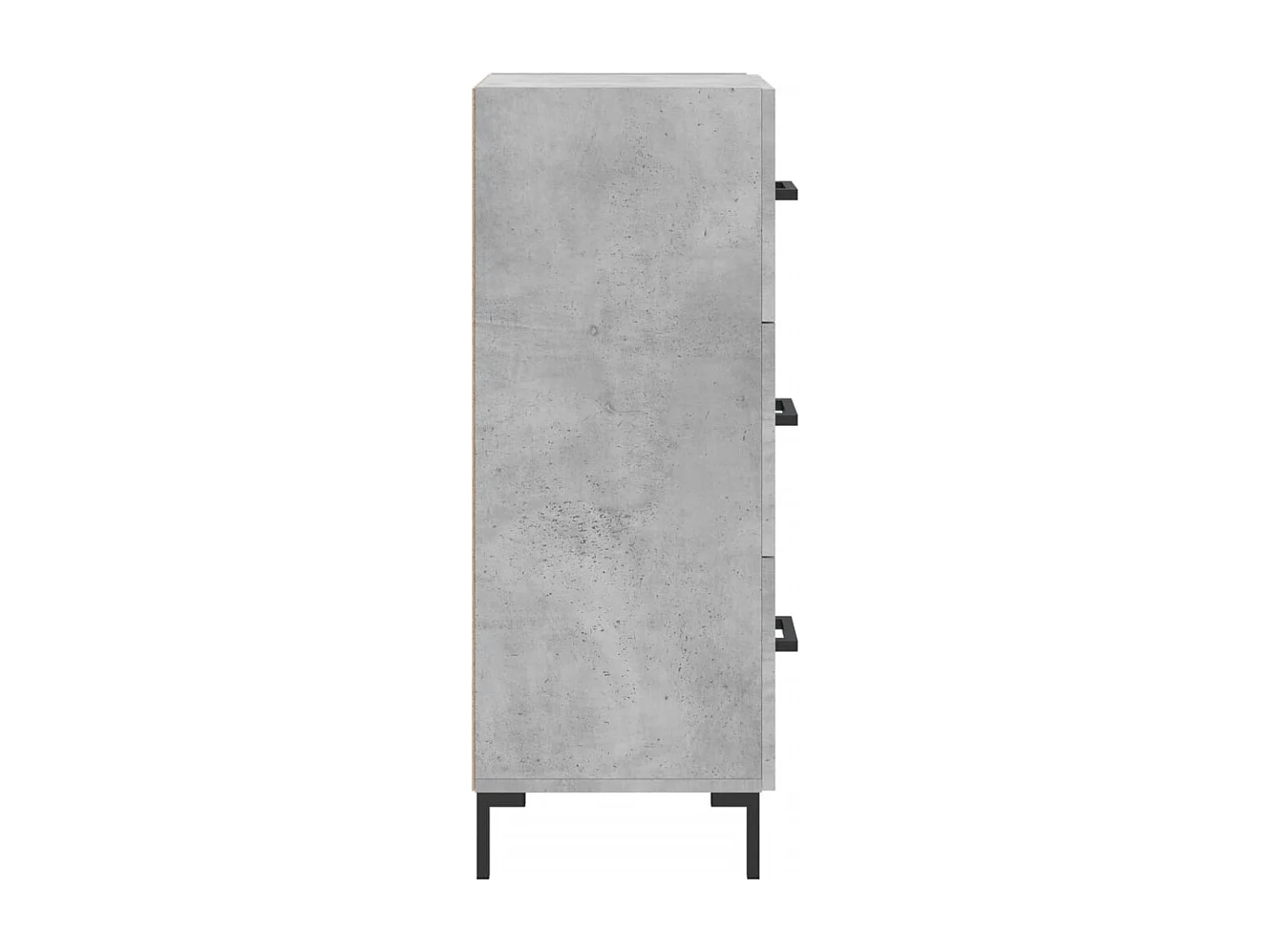 Dressoir 34,5x34x90 cm bewerkt hout betongrijs