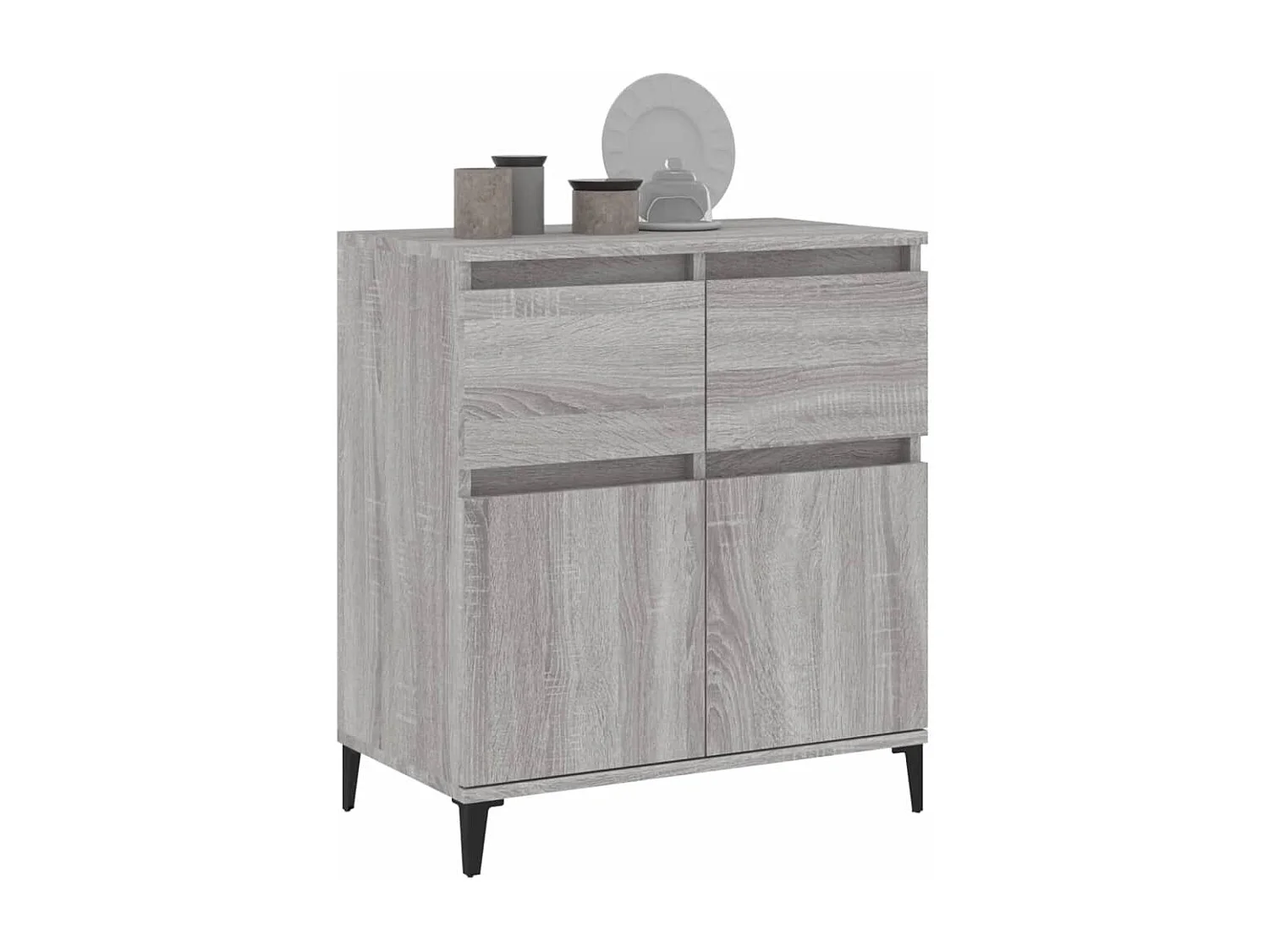 Buffet Sonoma gris 60x35x70 cm Bois d'ingénierie