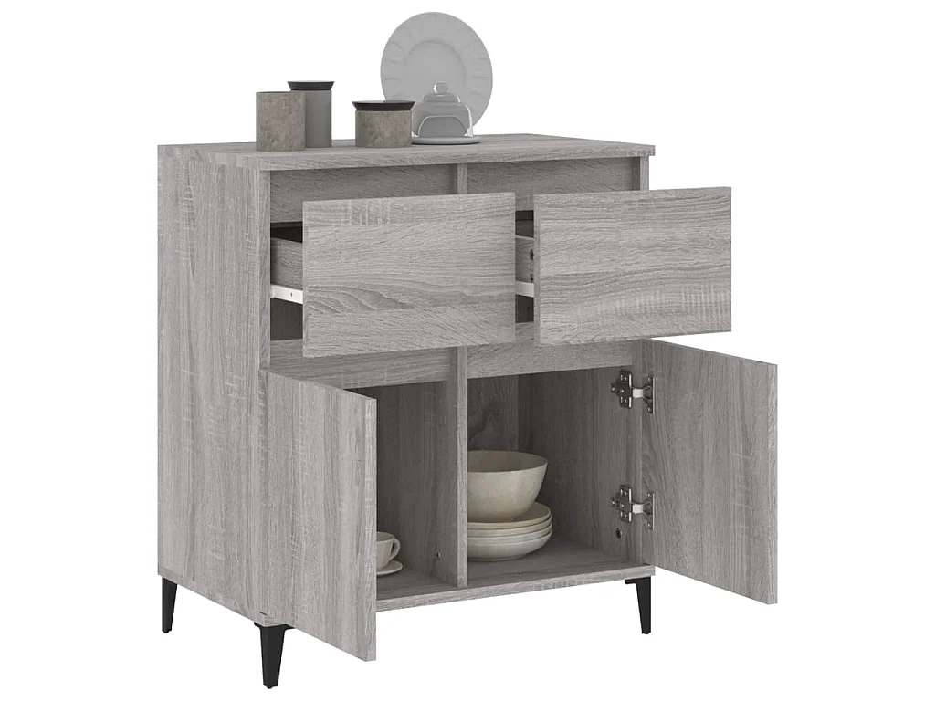 Buffet Sonoma gris 60x35x70 cm Bois d'ingénierie