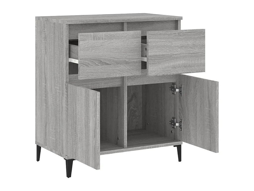 Buffet Sonoma gris 60x35x70 cm Bois d'ingénierie