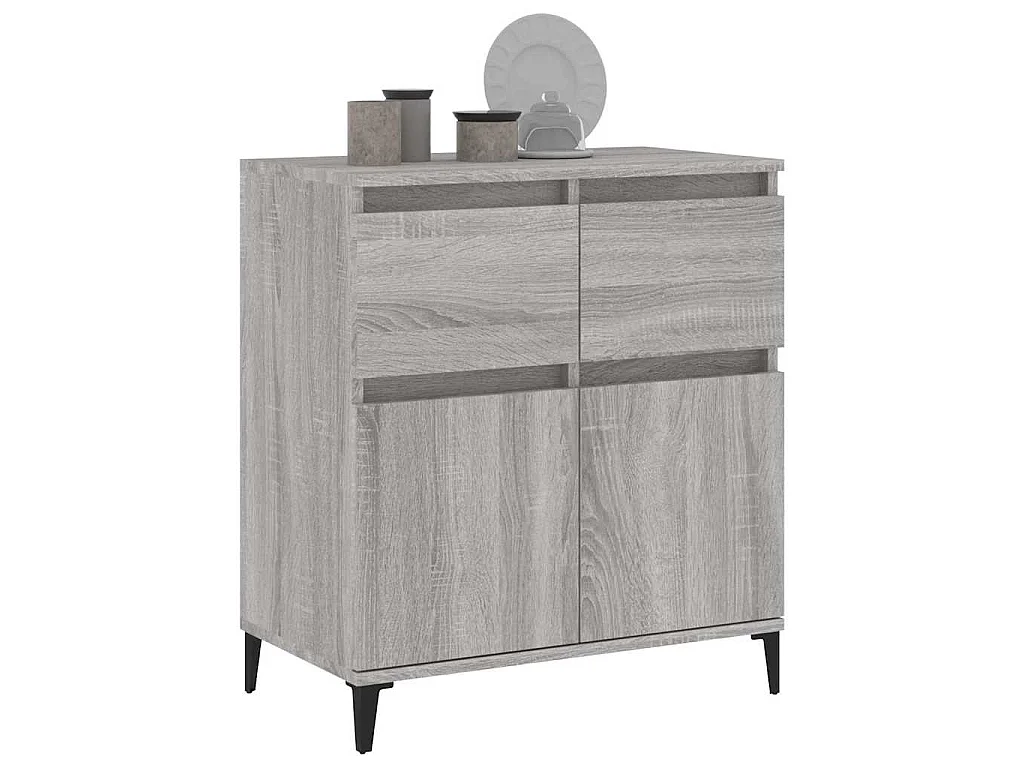 Buffet Sonoma gris 60x35x70 cm Bois d'ingénierie