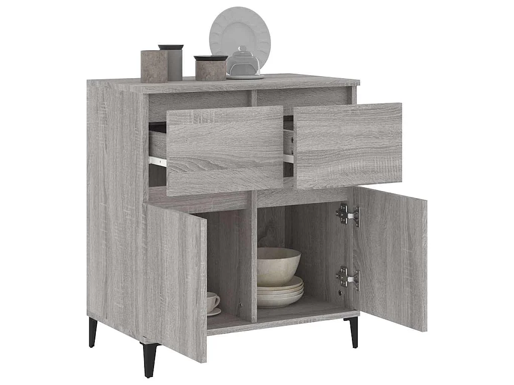 Buffet Sonoma gris 60x35x70 cm Bois d'ingénierie