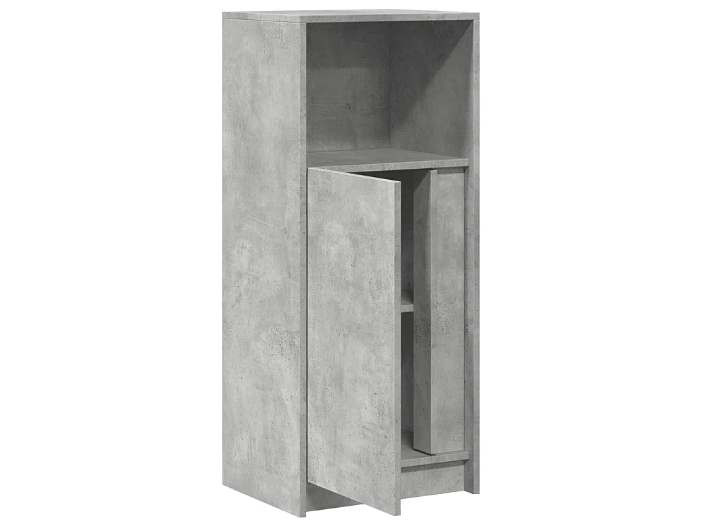 LED-Sideboard Betongrau 42,5x34x100 cm Holzwerkstoff