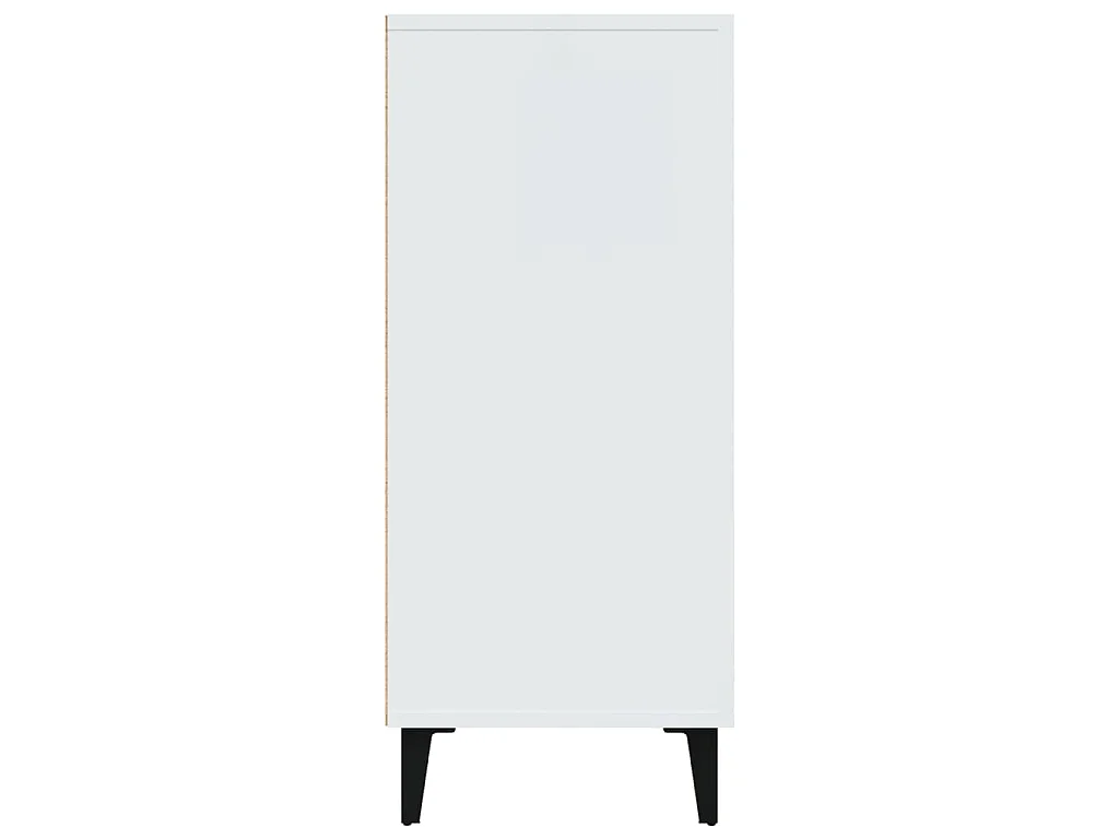 Buffet blanc 90x34x80 cm bois d'ingénierie