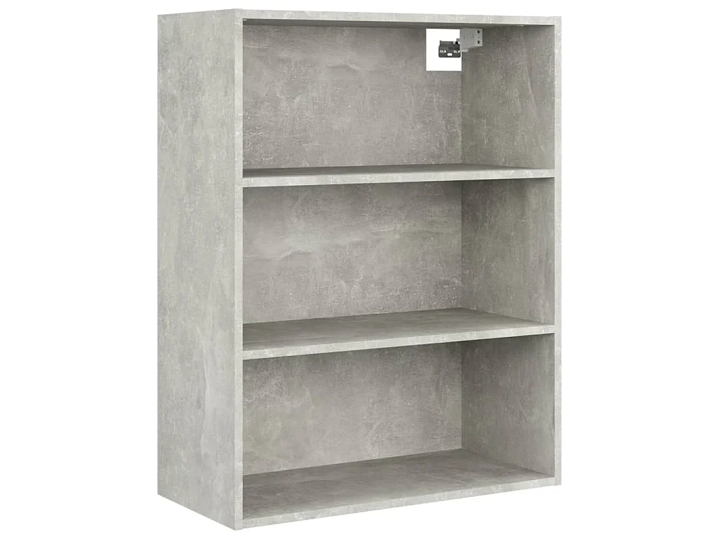 Armoire murale suspendue Gris béton 69,5x32,5x90 cm
