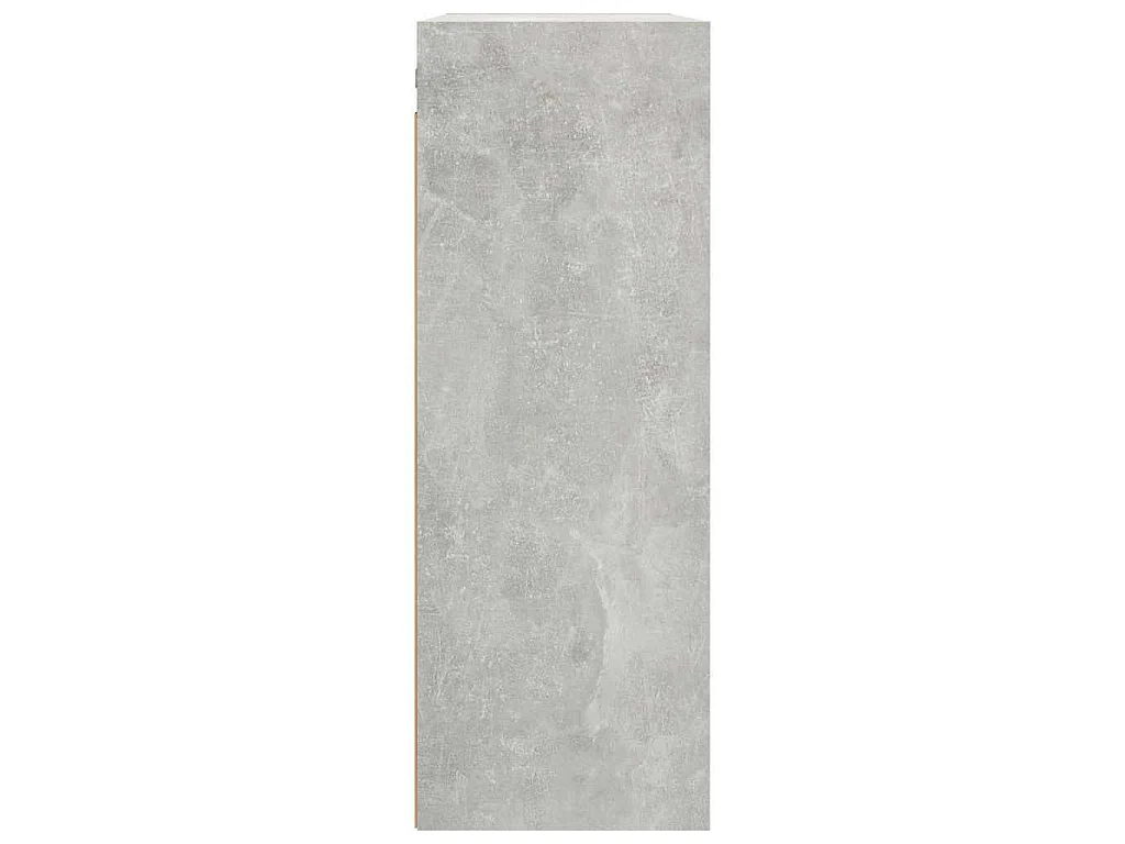 Armoire murale suspendue Gris béton 69,5x32,5x90 cm