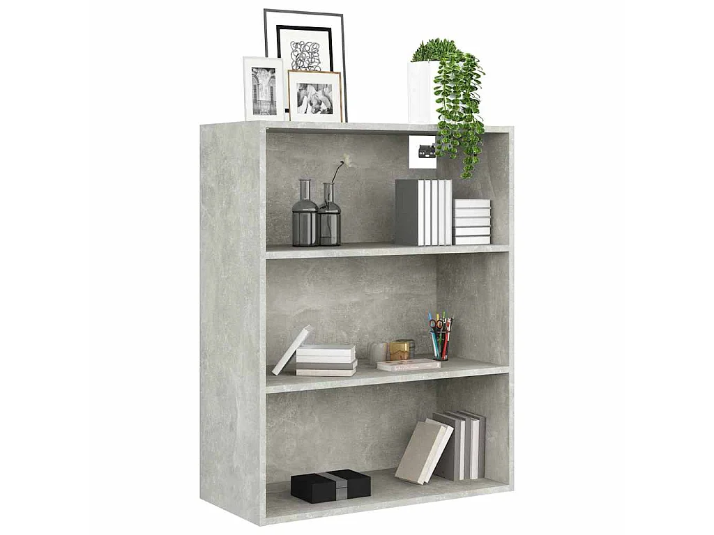 Armoire murale suspendue Gris béton 69,5x32,5x90 cm