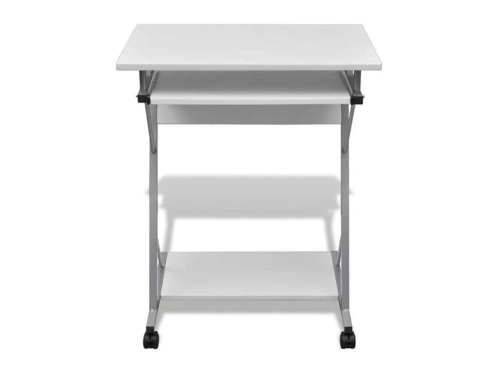 Studenten computerbureau 60 x 40 x 74 cm (wit)