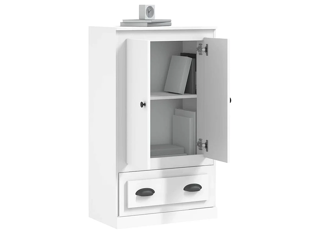 Highboard Weiß 60x35,5x103,5 cm Holzwerkstoff