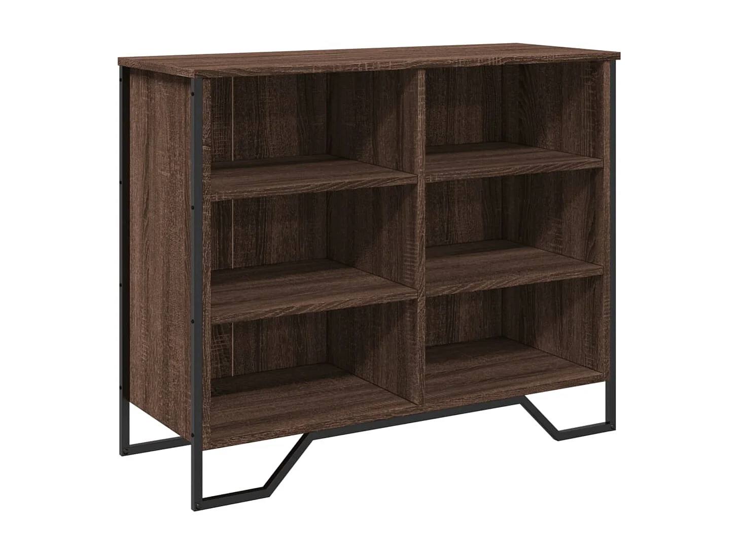Buffet chêne marron 91x35,5x74,5 cm bois d'ingénierie