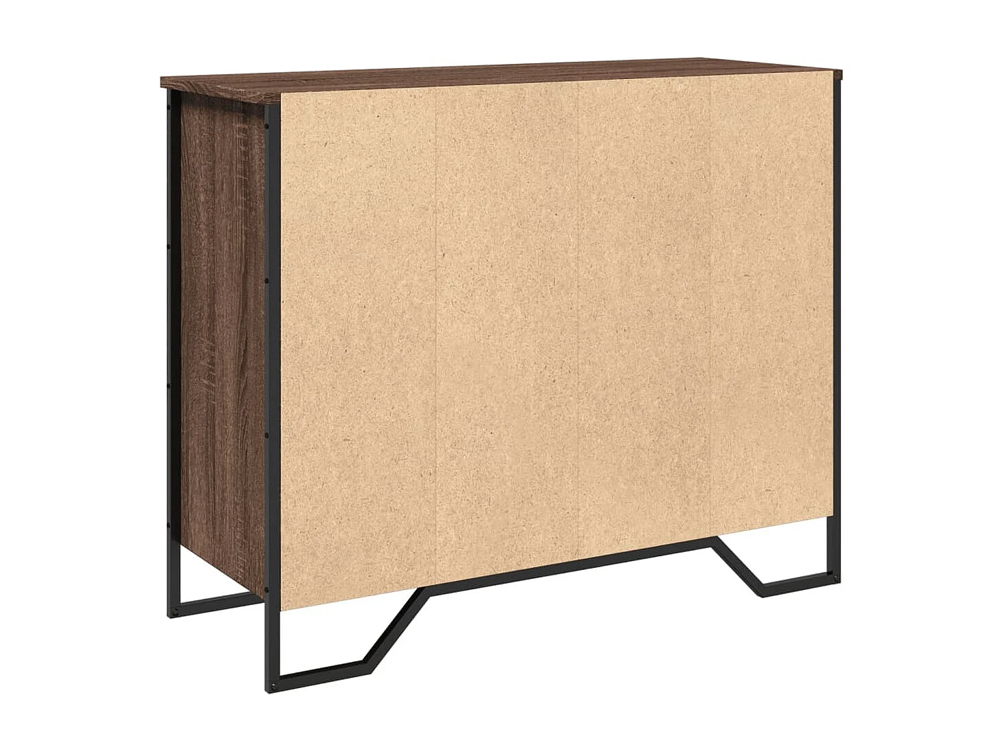 Buffet chêne marron 91x35,5x74,5 cm bois d'ingénierie