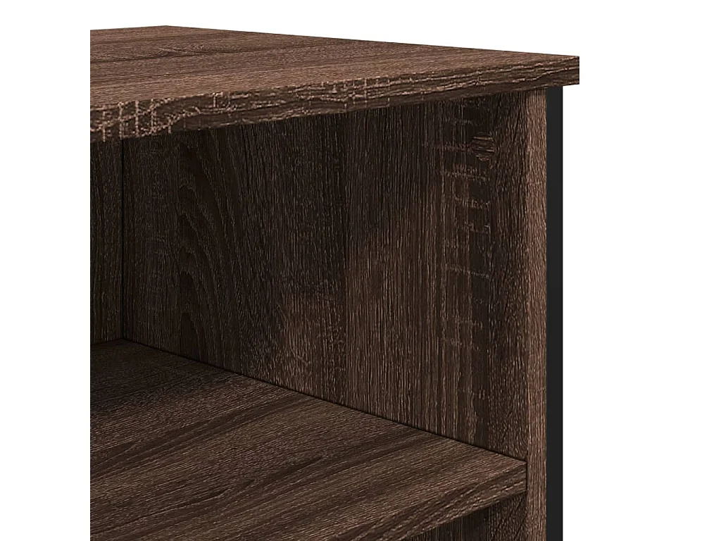 Buffet chêne marron 91x35,5x74,5 cm bois d'ingénierie