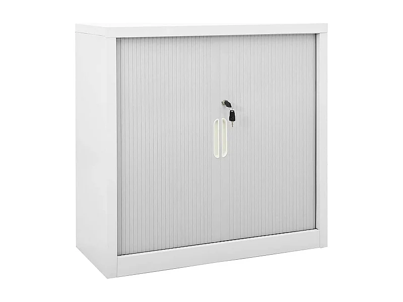 Schiebetürenschrank Grau 90x40x90 cm Stahl