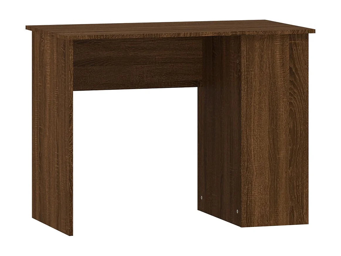 Scrivania Rovere Marrone 100x55x75 cm in Legno Multistrato